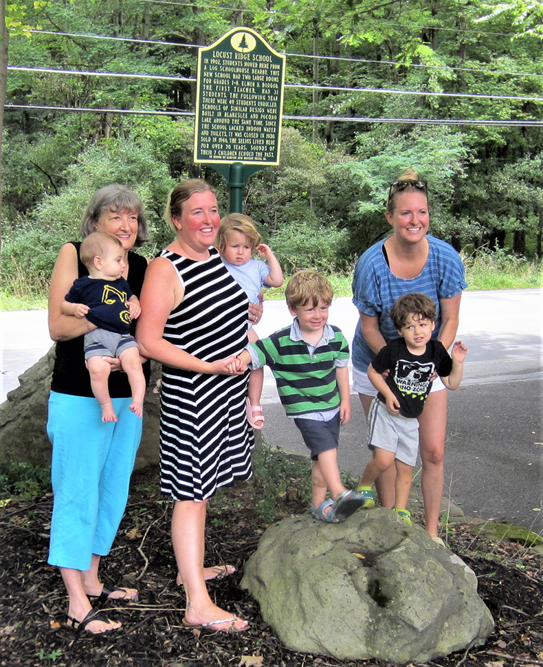 Three generations of the Selig family.