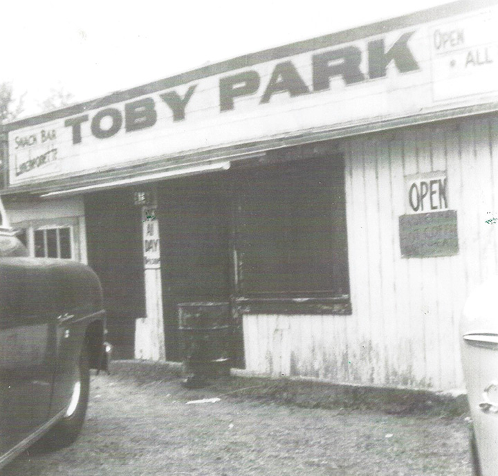 Snack bar/luncheonette at Toby Park in its later years.