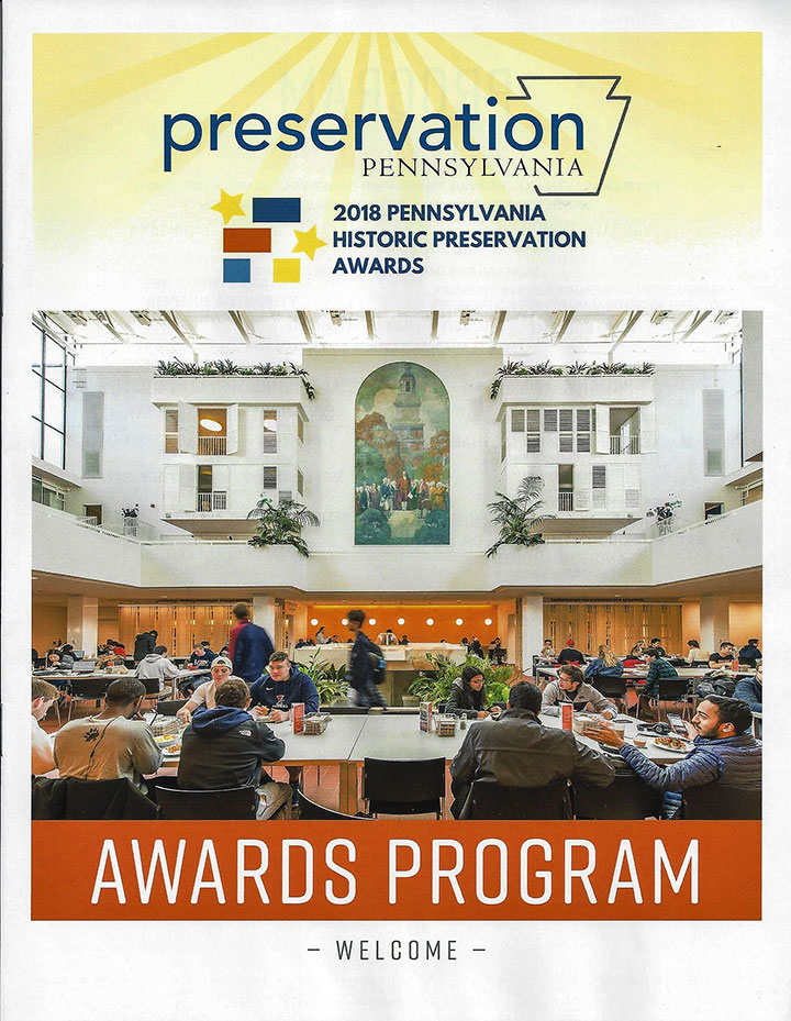Cover of the 2018 Preservation Pennsylvania Awards Program