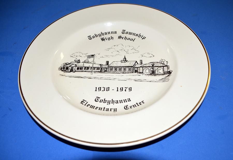 Commemorative plate for Tobyhanna Township High School and Elementary Center, 1930-1979